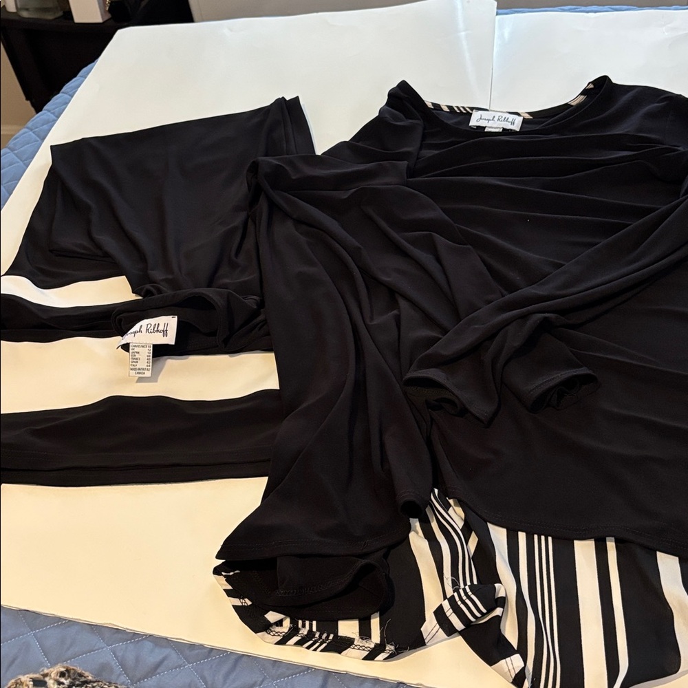 Joseph Ribkoff Black and White Lounge Set